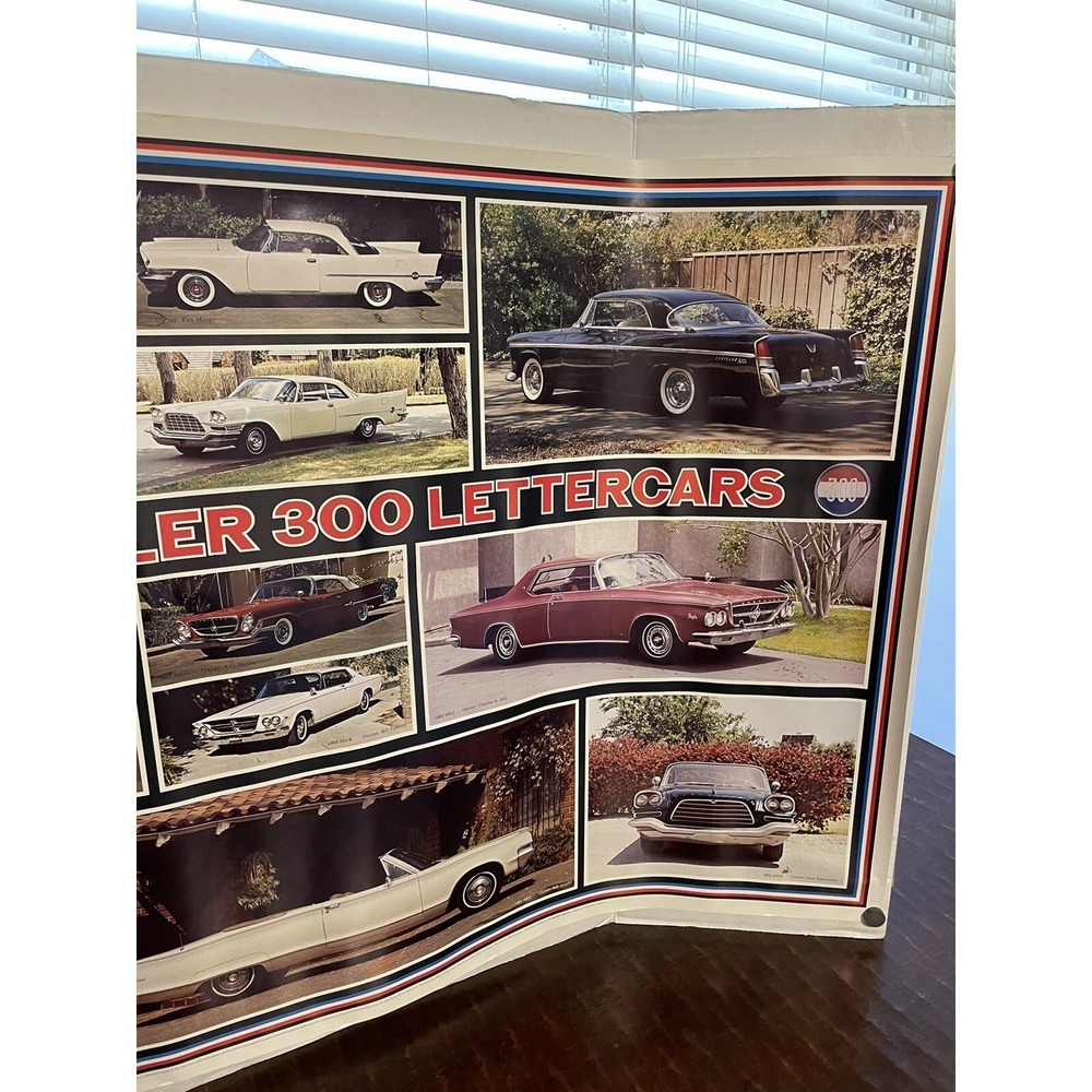 Vintage 1978 Automobile Quarterly Poster Chrysler 300 Letter Cars NEW NOS - Picture 4 of 6